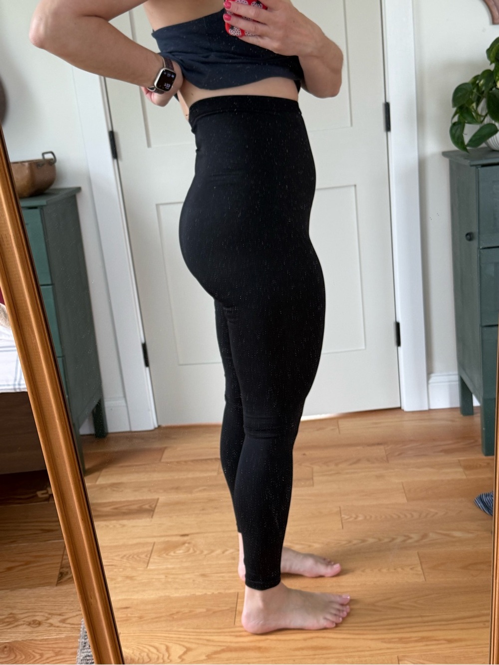 Assets By Spanx Black Shaping Leggings